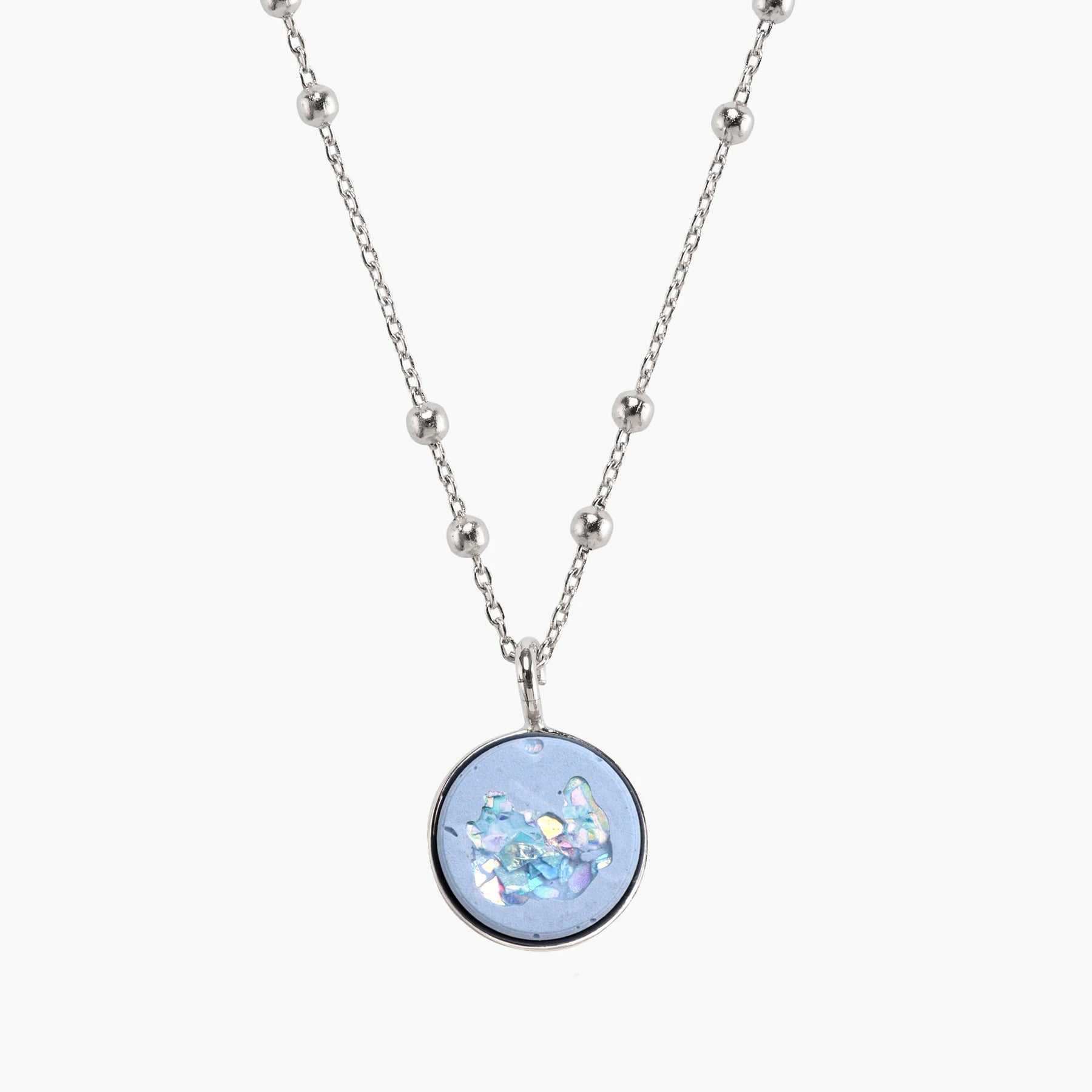 Halskette ELLA | Blue Crystal Silver